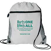 Sexual Assault Prevention Drawstring Pack