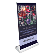 Domestic Violence Prevention Mini Retract-A-Banner