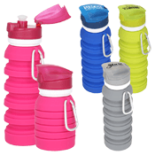 Collapsible Water Bottle with Carabiner