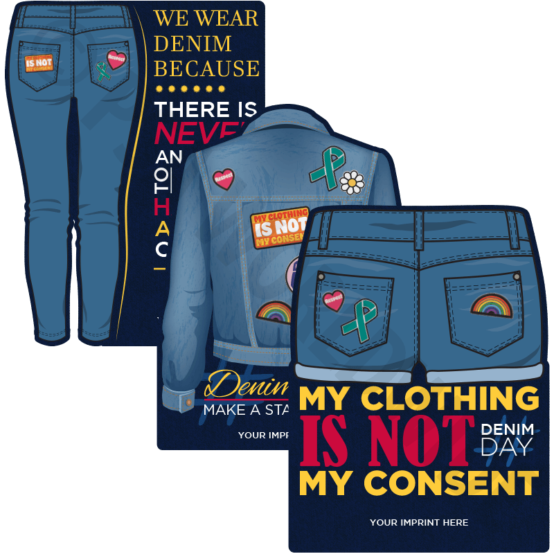 Denim Day Yard Sign