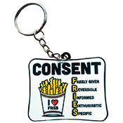 Consent FRIES Keychain