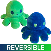 Reversible Mood Octopus Plush